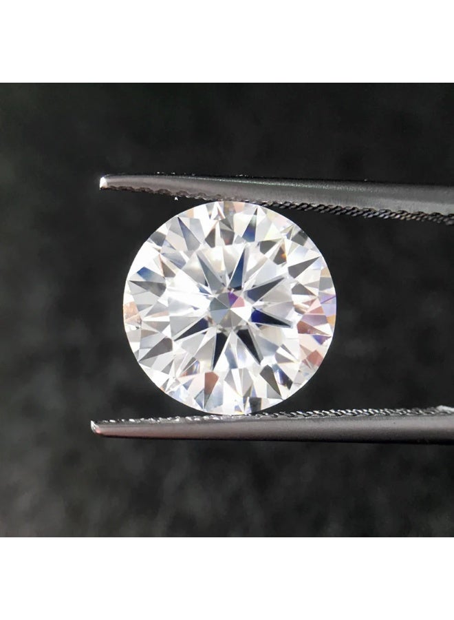 جاسما مجوهرات حجر مويسانيت 1 قيراط مفرد – بديل الألماس بقطع لامع - Image 4